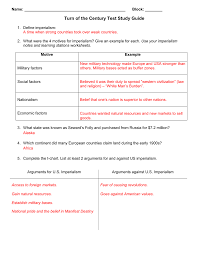 The rush to expand empires and the ensuing age of imperialism was fueled by a few different motivations. Turn Of The Century Test Study Guide Imperialism