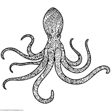 Color these fishes, octopus and starfish, present in these seabed. Free Instant Download Zentangle Octopus Coloring Pages Coloring Coloringbook Coloringpages Mandala Coloring Pages Octopus Coloring Page Mandala Coloring