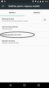 Setari pentru internet, pentru reteaua orange. SetÄri Internet Orange Romania Pentru Smartphone