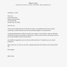 I really enjoyed discussing the opportunity this guide provides a free cover letter template and explanation of what you need to know. Networking Thank You Letter Example