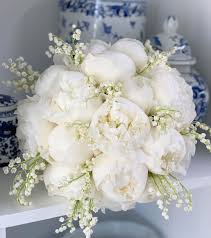 New Orleans Wedding Florist On Instagram Peonies And Lilies Of The Valley Southernbelleev Flower Bouquet Wedding Lily Of The Valley Bouquet Wedding Bouquets