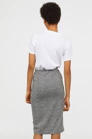 Black And White Checkered Skirt H M Pdp Skirts Pencil Skirt Pencil Skirt Black