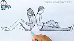 Maybe you would like to learn more about one of these? How To Draw A Boy And A Girl Sitting Back To Back Pencil Sketch