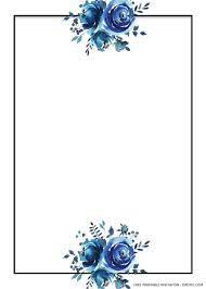 Free Printable Blue Floral Wedding Invitation Template Floral Wedding Invitations Blue Wedding Invitations Free Printable Wedding Invitations