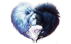 Maybe you would like to learn more about one of these? 575088 Digital Art White Lion Black Lion Wallpaper Mocah Hd Wallpapers