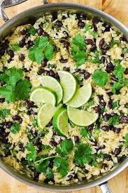 Cilantro Lime Black Bean Rice Easy Light Delicious Gluten Free Side Dish It Will Go Well With Grille Gluten Free Sides Dishes Mexican Side Dishes Healthy