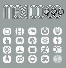 Autor Lance Wyman Y Eduardo Tezarra Ano 1967 Titulo Simbolos Culturales Del Los Xix Juegos Olimpicos Tecnica Arte Y Diseno Juegos Olimpicos Disenos De Unas