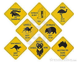 Image From Http Thumbs Dreamstime Com X Australian Road Signs Collection 10909362 Jpg Australian Road Signs Australia Tattoo Australia Day Celebrations