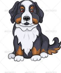 vector cute bernese mountain dog puppy smiles drawing wallpaper coloriage de cinq heures