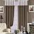 Color Matching Brown And Cream Curtains For Living Room