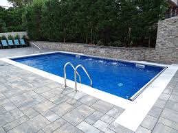 Inground Pool With 3 Sheer Descent Waterfalls Pool Houses Pool Installation Swimming Pools Backyard