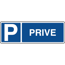 Panneau signalétique parking privé réservé aux résidents vous indique qu'il n'est pas autorisé de stationner à cet endroit. Panneau Horizontal De Parking Stationnement Prive Virages
