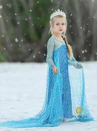 Girls Elsa From Frozen Inspired Halloween Costume Dress Dress Halloween Costume Elsa Halloween Costume Costume Dress