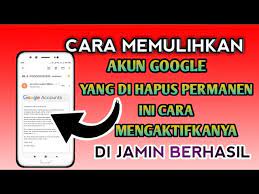 Akan muncul tulisan peringatan atau notifikasi seluruh informasi yang anda simpan dalam aplikasi ini akan terhapus secara. Cara Memulihkan Akun Google Yang Terhapus Permanen Video Tutorial Youtube