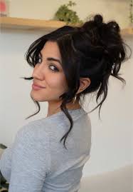 Updo with Hair Strands in Front