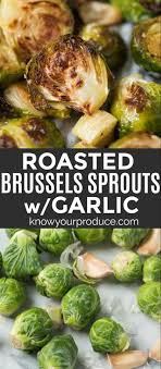 Roasted Brussels Sprouts With Garlic Is Such A Simple Sheet Pan Side Dish That Cooks Up I Brussel Sprout Recipes Roasted Sprout Recipes Roasted Brussel Sprouts