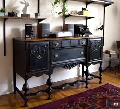 Antique Buffet Restoration Using Black Chalk Paint Antique Furniture Restoration Painted Furniture Furniture Restoration