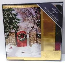 Check spelling or type a new query. 35ct Deluxe Hallmark Christmas Cards Snowy Pine Wreath On Red Gate 5 5x8 Nib Ebay