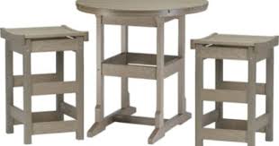 Breezesta 3 Piece Counter Stools And 36 Inch Round Counter Table 3 Piece Set Includes 2 Counter Contoure Wood Pieces Counter Table Outdoor Furniture Sets