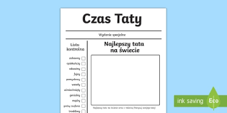 Laurka ld na dzień matki. Szablon Okladka Gazety Dzien Ojca Teacher Made