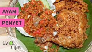Resepi nasi ayam penyet ni import khas dari indonesia. Ayam Penyet Youtube