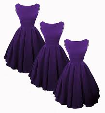 Elisa Audry Hepburn Inspired 50s Style Bridesmaid Dresses In Purple Vintage Dresses Purple Bridesmaid Dresses 50s Fashion Dresses