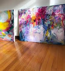 How To Make Your Acrylics Look Like Oils Amira Rahim In 2021 Abstract Art Painting Oil Painting Abstract Art Painting