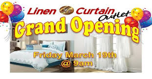 Shop for large window curtains at bed bath & beyond. Grand Opening Sale Js Linen And Curtain Outlet Belmont Nc Js Linen And Curtain Outlets Mount Holly 19 March To 21 March