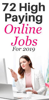 72 High Paying Online Jobs From Home Without An Investment In 2020 Online Jobs From Home Online Jobs Best Online Jobs