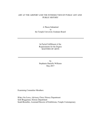 Masters thesis in art history. Art At The Airport And The Intersection Of Public Art And Public History