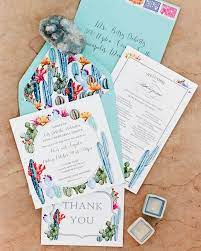 To Kick Off The Southwestern Wedding Weekend A Thursday Night Barbeque And A Fri Quirky Wedding Invitations Cactus Wedding Invitations Wedding Invitation Kits