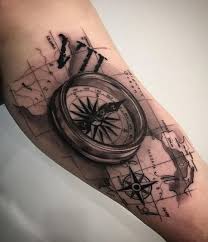 This compass tattoo can also represent strength, safety and bravery. Compass Tattoos Main Themes Tattoo Styles Ideas