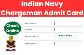 Indian Navy Chargeman Admit Card 2023; Check Exam Date & Centre