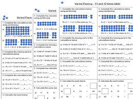 White Rose Maths Year 4 Spring Block 1 11 And 12 Times Tables Varied Fluency White Rose Maths White Roses Math