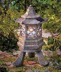 Japanese Garden Elements Lanterns Diy Solar Fountain Pagoda Garden Asian Garden