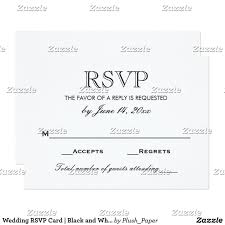 Elegant Black And White Wedding Rsvp Card Zazzle Com Rsvp Wedding Cards Wedding Rsvp Wedding Rsvp Wording