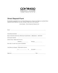 direct deposit form colorado edit fill sign online handypdf