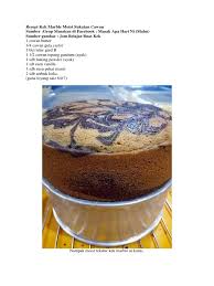 Bukan itu sahaja, kek ini juga mempunyai tekstur yang gebu dan ringan seperti kek chiffon. Resepi Kek Marble Moist Sukatan Cawan