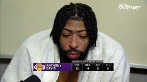 Anthony Davis discusses tweaking his back against the Nuggets and his  status for the upcoming matchup with the Timberwolves.