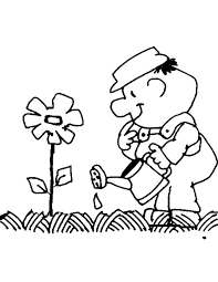 Exotic trees of the world 1. Farmer Growing Plants Coloring Page Coloring Sky