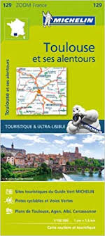 Carte de toulouse et les environs. Amazon Fr Carte Zoom 129 Toulouse Et Ses Alentours Michelin Livres