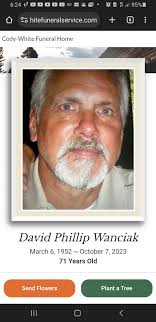 SHS classmates we have lost another classmate. Dave Wanciak passed away