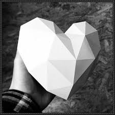 Valentine S Day 3d Heart Ver 4 Free Papercraft Download Arte De Papel En 3d Arte Origami Arte Geometrico