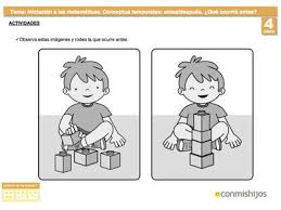 Cómo jugar colorea imágenes en movimiento. Antes Y Despues Conocer Los Conceptos Temporales Secuencias Temporales Tiempo Preescolar Nociones Temporales