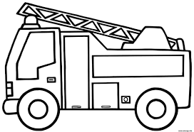 Coloriage Camion De Pompier Maternelle Dessin Pompier à imprimer