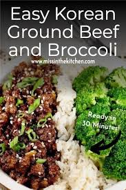 Easy Korean Ground Beef And Broccoli In 2020 Ground Beef And Broccoli Broccoli Beef Beef Recipes Easy