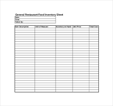 You will be in charge of keeping accurate inventory, troubleshooting problems that might arise, and leading your team to be as efficient and. Restaurant Inventory Template 27 Free Word Excel Documents Download Free Premium Templates
