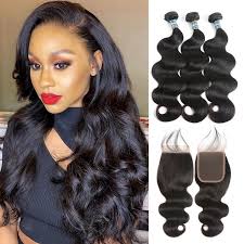 Plus, how to attach a weave closure without glue. Virgin Hair Body Wave 4 4 Lace Closure And Virgin Brazilian Hair Weave 3 Bundles Asteriahair