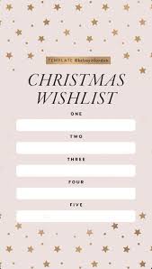 Christmas Wishlist Christmas Templates Instagram Story Template Templates