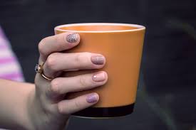 Paznokcie Z Brokatem Czerwone Czarne Ombre Sugar Effect